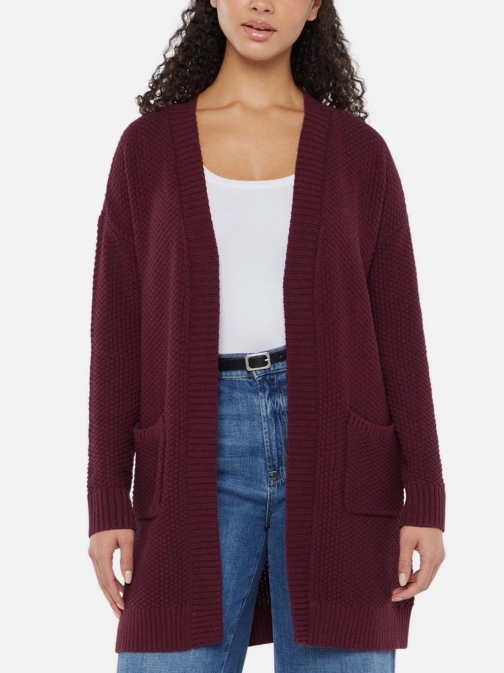 GAP Women's Burgundy/Merlot Cardigan Sweater
